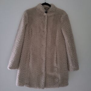 KENNETH COLE new york snap faux fur coat